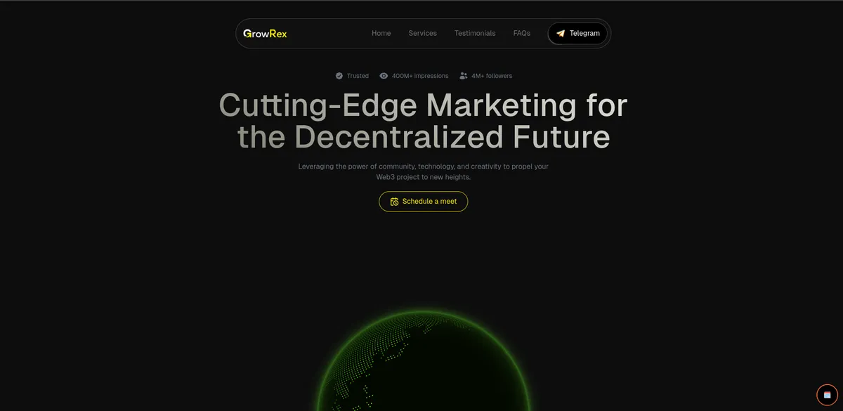 Growrexio Marketing Site